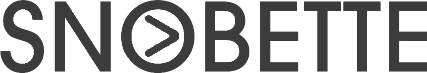 Snobette logo in greyscale