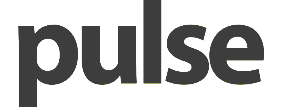 Pulse's logo in greyscale.Pulse is a publication based in Sri Lanka.